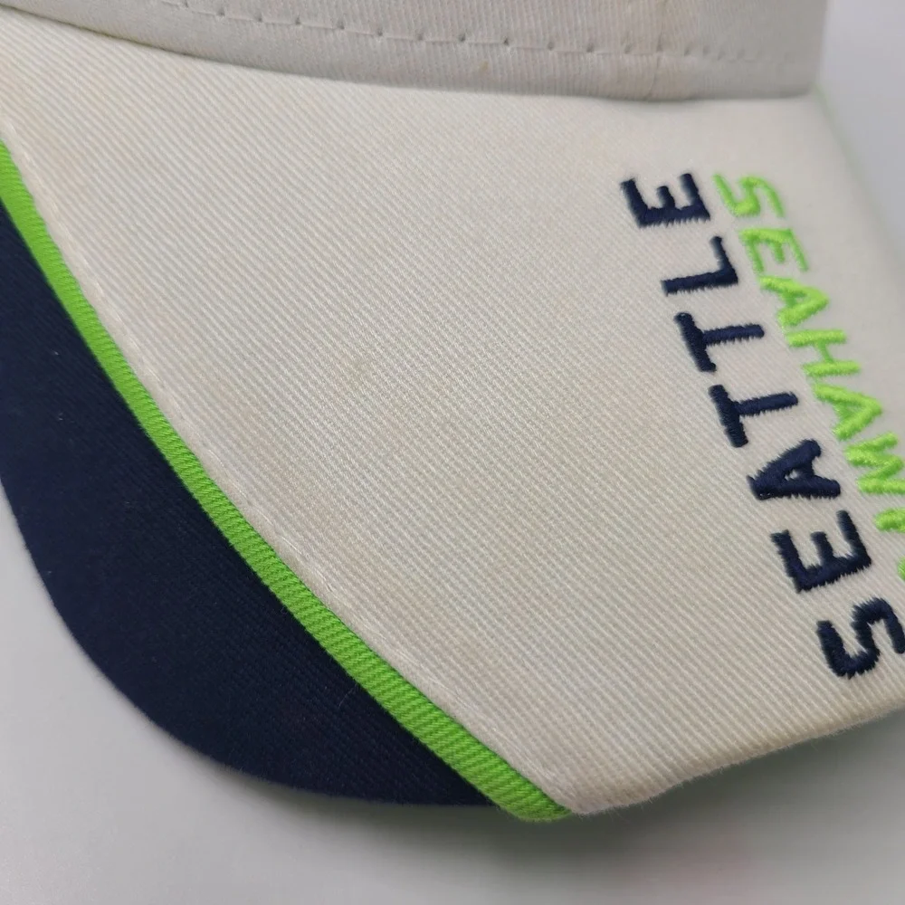 Seattle Seahawks Hat Adjustable New Era 9Forty White Blue Green NFL Football Men